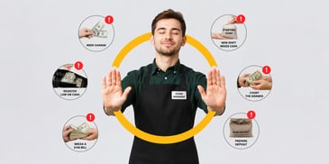 Stop store manager cash interruptions