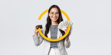 Deposit cash to your bank account at BANK IN A BOX!